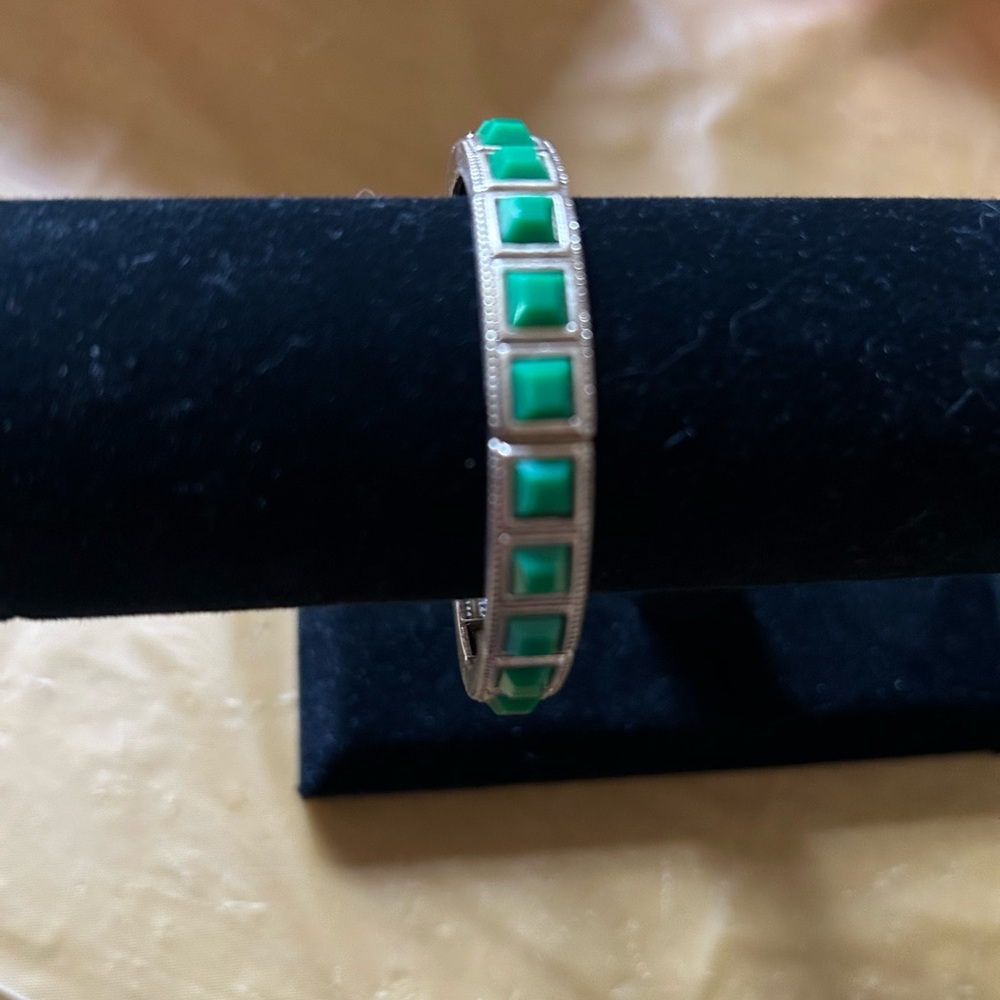 Lia Sophia Green and Gold Bracelet - Picture 3 of 4